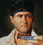Alan Macdonald's paintings and modern brand packs