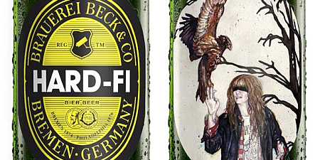 Beck's представил этикетки от LadyHawke и Hard-Fi Beck's представил этикетки от LadyHawke и Hard-Fi
