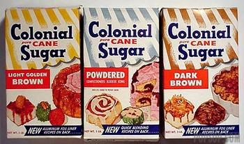 Colonial sugar packages, 1960s