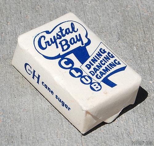 Crystal Bay Club Sugar Cube, 1950’s