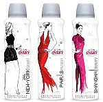 Fashion inspired Evian Brumisateur Facial Spray bottles
