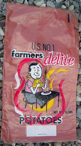 Farmer’s Delite Potatoes Bag, 1960’s