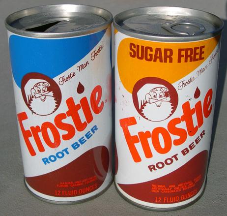Frostie Root Beer Cans, 1970’s