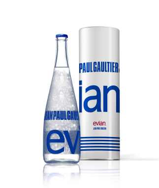  bottle design for well-known French mineral water 