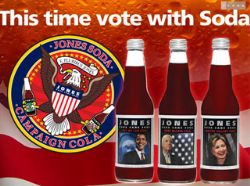 Jones Soda приняла участие в президентской гонке в США