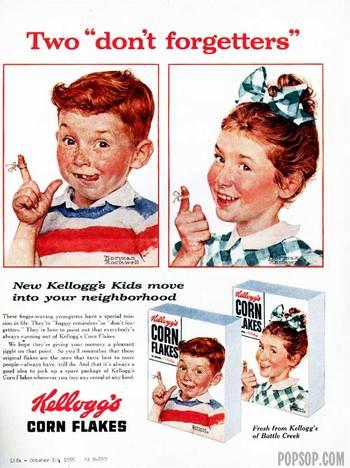 Kellog’s Corn Flakes ad, 1953
