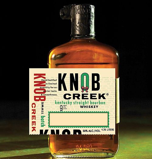 Knob Creek offers customized bottle labels for the holidays Knob Creek offers customized bottle labels for the holidays