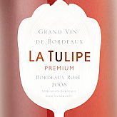 Dutch tulips in design of the French wine Dutch tulips in design of the French wine