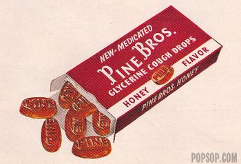 Pine Bros. cough drops from 1961