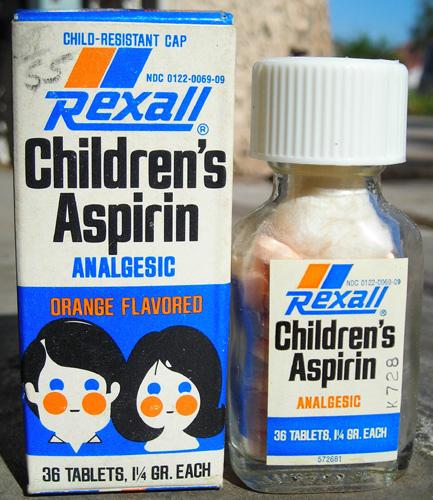 Rexall Children’s Aspirin, 1970’s