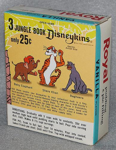 Royal Pudding Box, Disneykins Offer, 1967